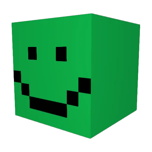 GreenFire31 Minecraft avatar head, 3D render