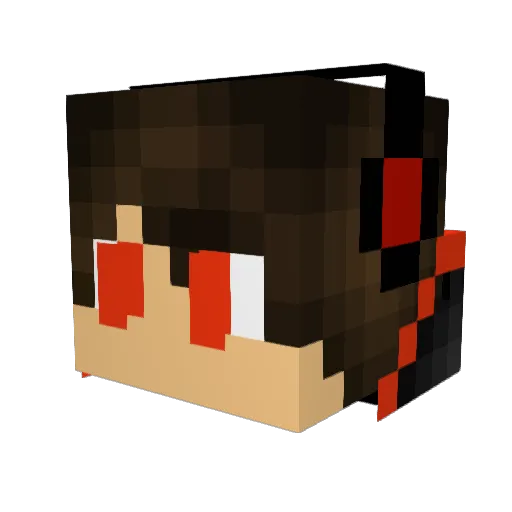 GreenFish922 Minecraft avatar head, 3D render