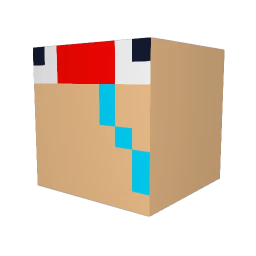 GreenGhoully Minecraft avatar head, 3D render