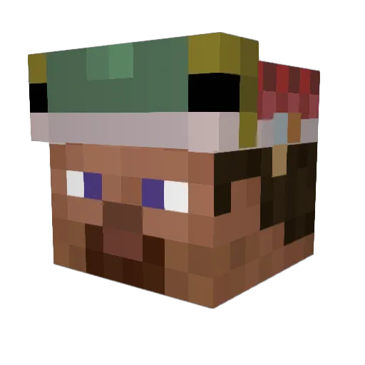 GreenGremlin36 Minecraft avatar head, 3D render