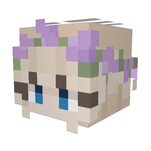 GreenIvyForest Minecraft avatar head, 3D render
