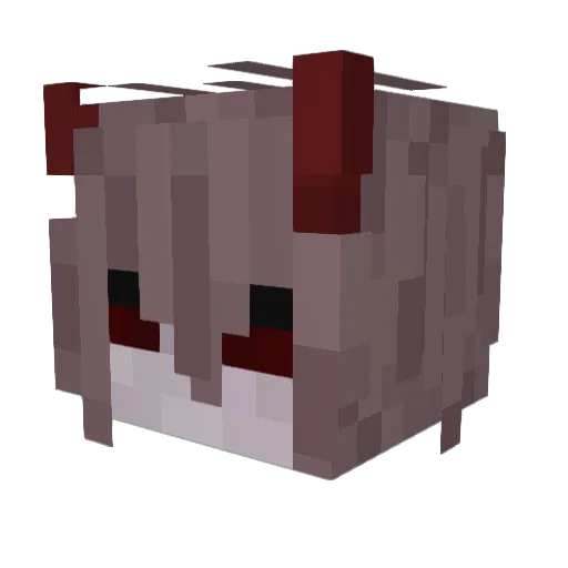 GreenKiwiBird Minecraft avatar head, 3D render