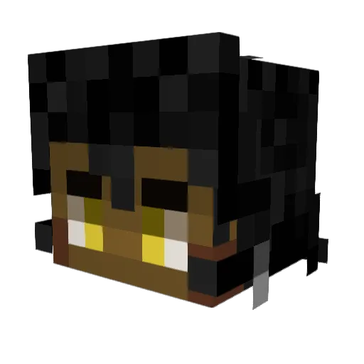 GreenLeaf_Man Minecraft avatar head, 3D render