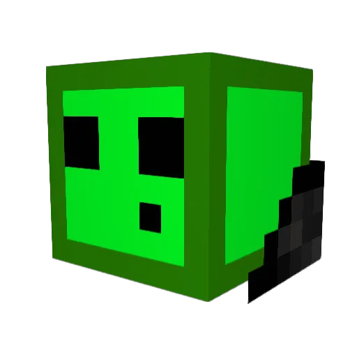 GreenMan891 Minecraft avatar head, 3D render