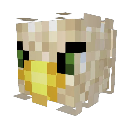 GreenMyth05 Minecraft avatar head, 3D render