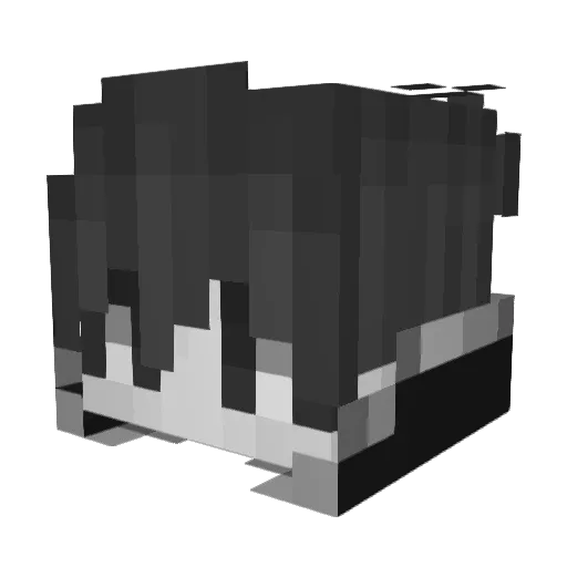 GreenMyxak Minecraft avatar head, 3D render