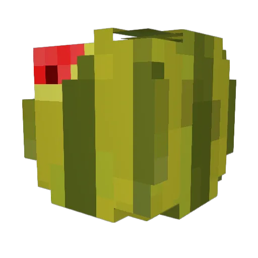 GreenOcean Minecraft avatar head, 3D render