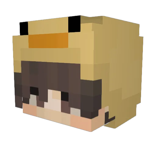 GreenPlum_Tea Minecraft avatar head, 3D render