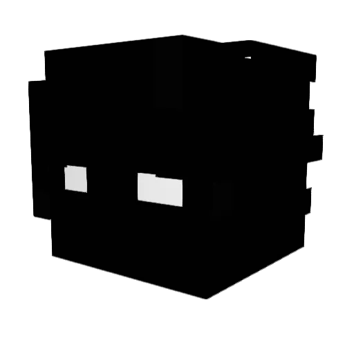 GreenPoints Minecraft avatar head, 3D render