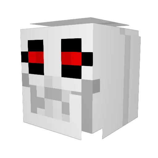 GreenSenior Minecraft avatar head, 3D render