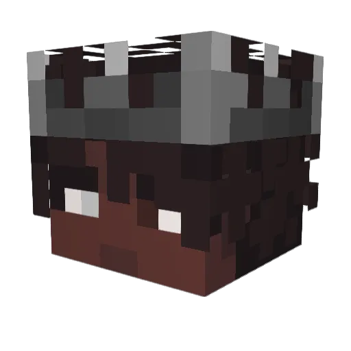 GreenSensei Minecraft avatar head, 3D render