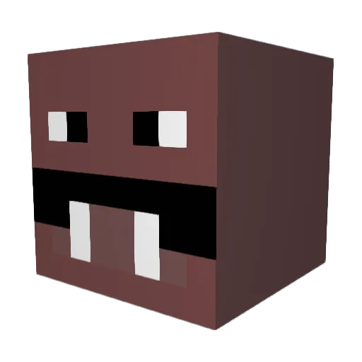 GreenSnarf Minecraft avatar head, 3D render