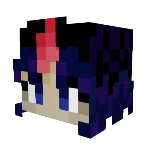GreenSpine456 Minecraft avatar head, 3D render