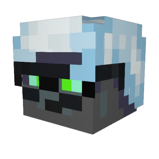 GreenSquidKid Minecraft avatar head, 3D render