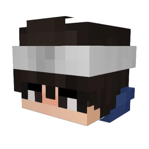 GreenStoneJunio Minecraft avatar head, 3D render