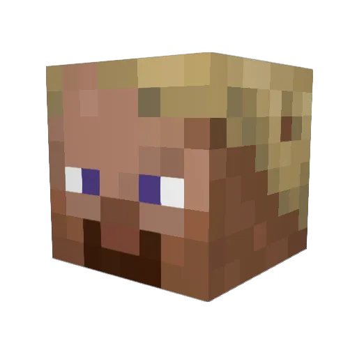 GreenStripesss Minecraft avatar head, 3D render