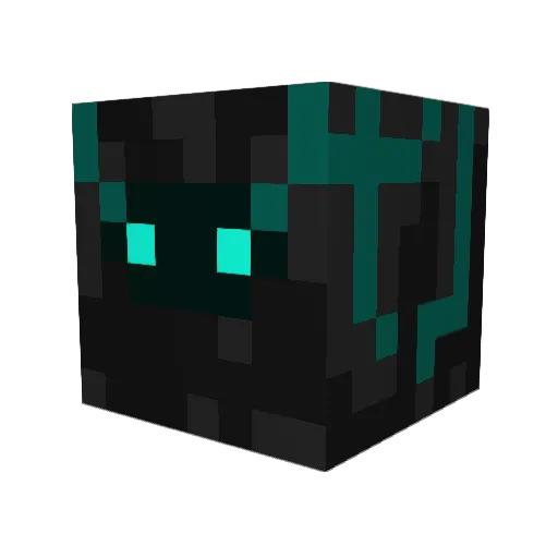 GreenTerminator Minecraft avatar head, 3D render