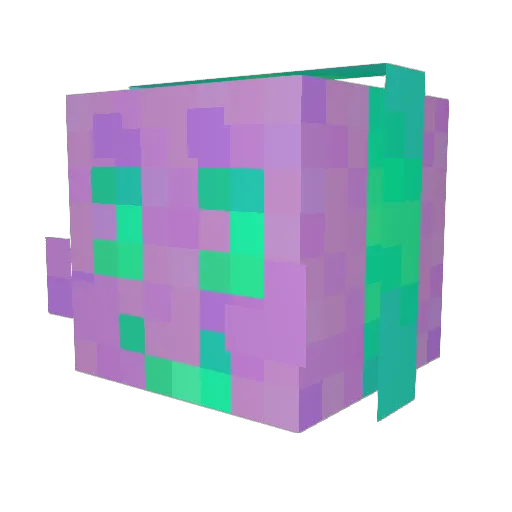 GreenToesII Minecraft avatar head, 3D render