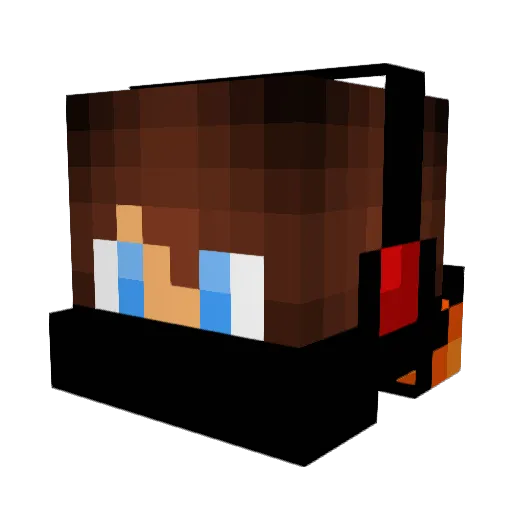 GreenToni Minecraft avatar head, 3D render