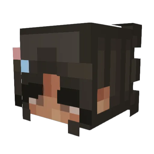 Green_Beens Minecraft avatar head, 3D render