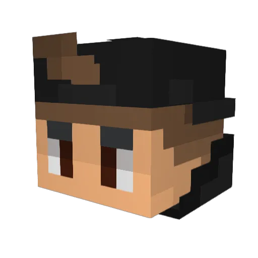 Green_HD17 Minecraft avatar head, 3D render