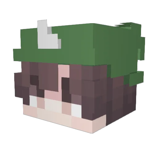 Green_Mario79 Minecraft avatar head, 3D render