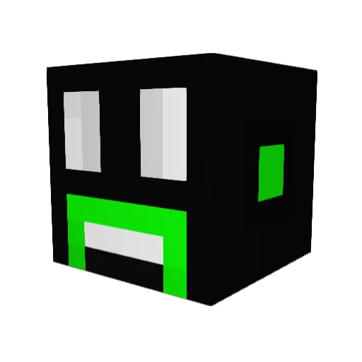 Green_Matter Minecraft avatar head, 3D render