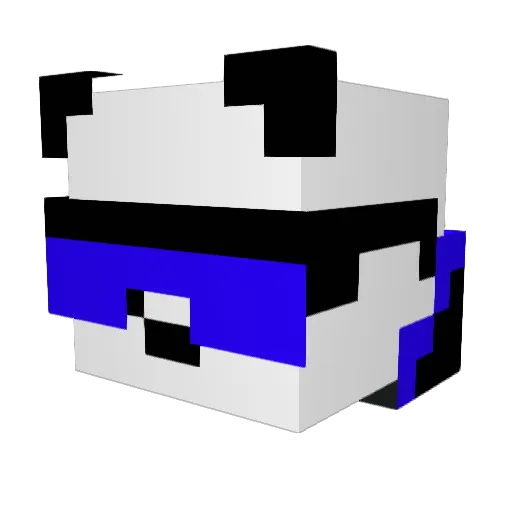 Green_Miner_Sam Minecraft avatar head, 3D render