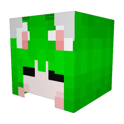 Green_Orange9 Minecraft avatar head, 3D render