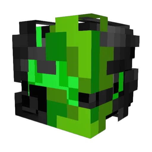 Green__Gaming Minecraft avatar head, 3D render
