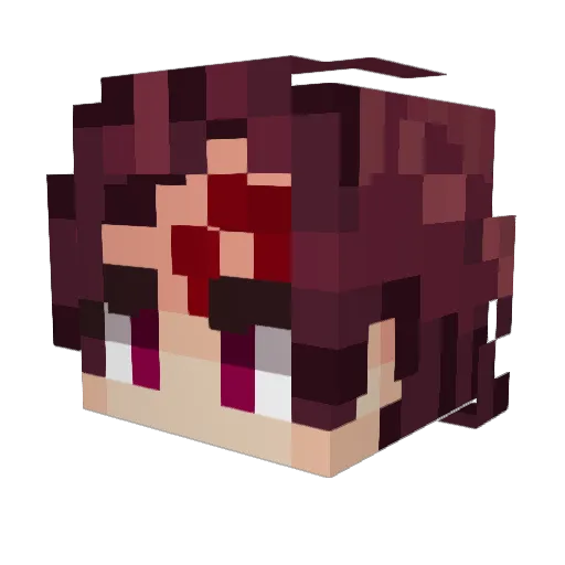 Green_dkr Minecraft avatar head, 3D render