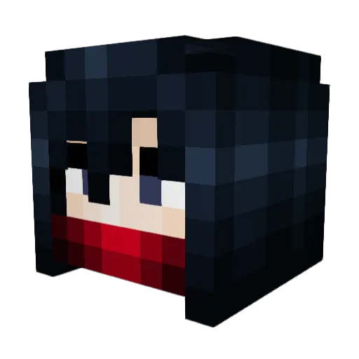 Green_meng Minecraft avatar head, 3D render