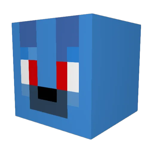 Green_skeppy Minecraft avatar head, 3D render