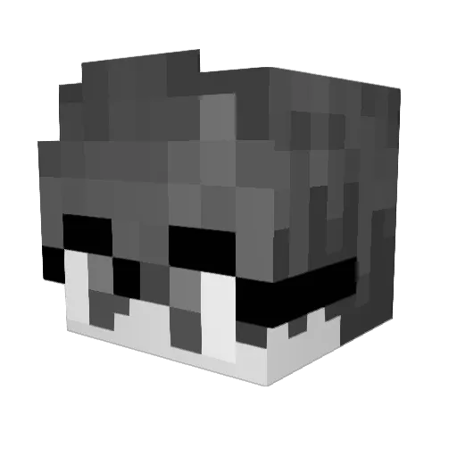 GreenaBanana Minecraft avatar head, 3D render