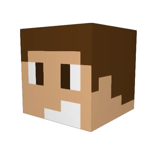 Greencrew4ver Minecraft avatar head, 3D render