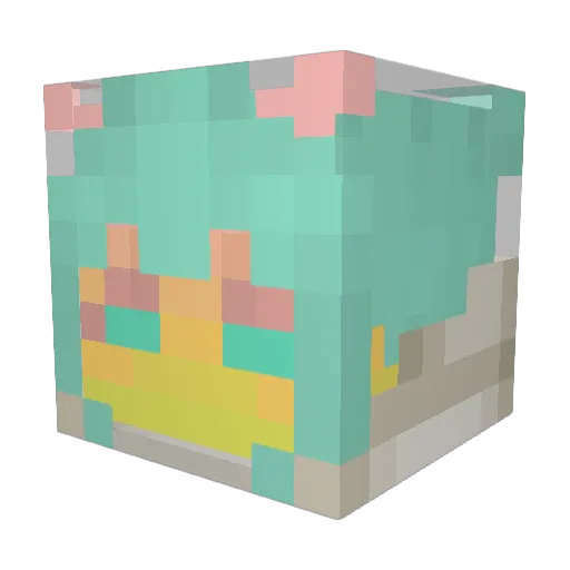 Greenelk_ Minecraft avatar head, 3D render