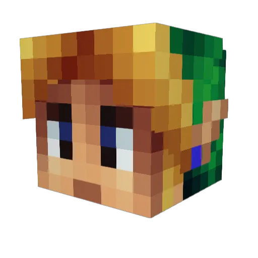 Greenhawk31 Minecraft avatar head, 3D render