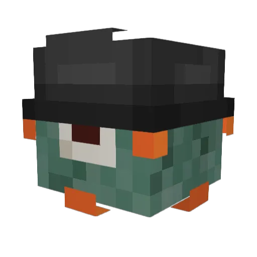 GreenishKnight Minecraft avatar head, 3D render