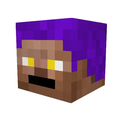 Greenking14 Minecraft avatar head, 3D render