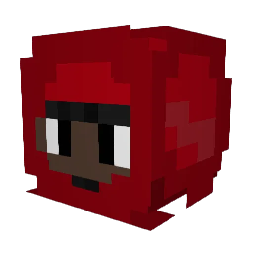 GreenlightJay Minecraft avatar head, 3D render