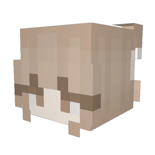 Greenlollipop Minecraft avatar head, 3D render
