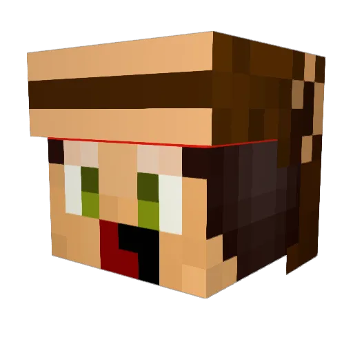 Greenmonkey00 Minecraft avatar head, 3D render