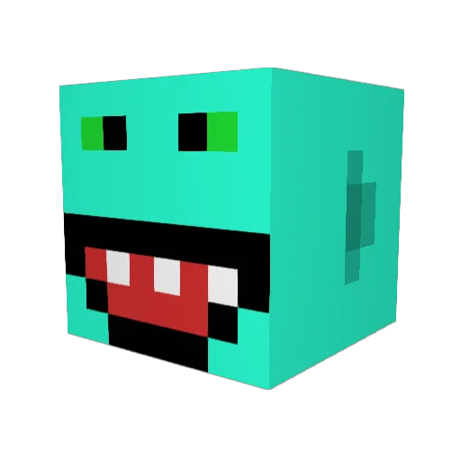 Greenninja59 Minecraft avatar head, 3D render