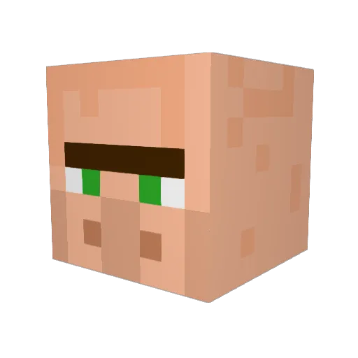 Greenpotato06 Minecraft avatar head, 3D render