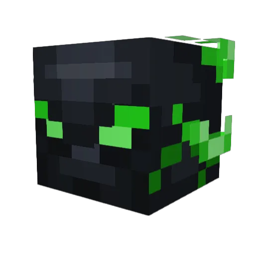 GreenrKing Minecraft avatar head, 3D render