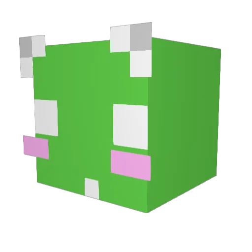 Greenthan2 Minecraft avatar head, 3D render