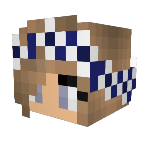 Greenunicorn214 Minecraft avatar head, 3D render