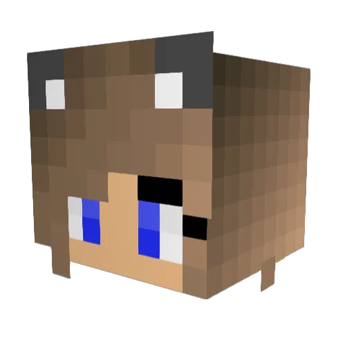 Greeny103 Minecraft avatar head, 3D render