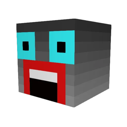 Greeny_AUS Minecraft avatar head, 3D render