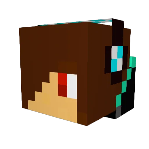 Greenyus_AG Minecraft avatar head, 3D render